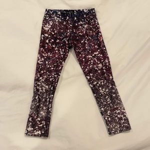 Terez Girls leggings purple glitter M like new